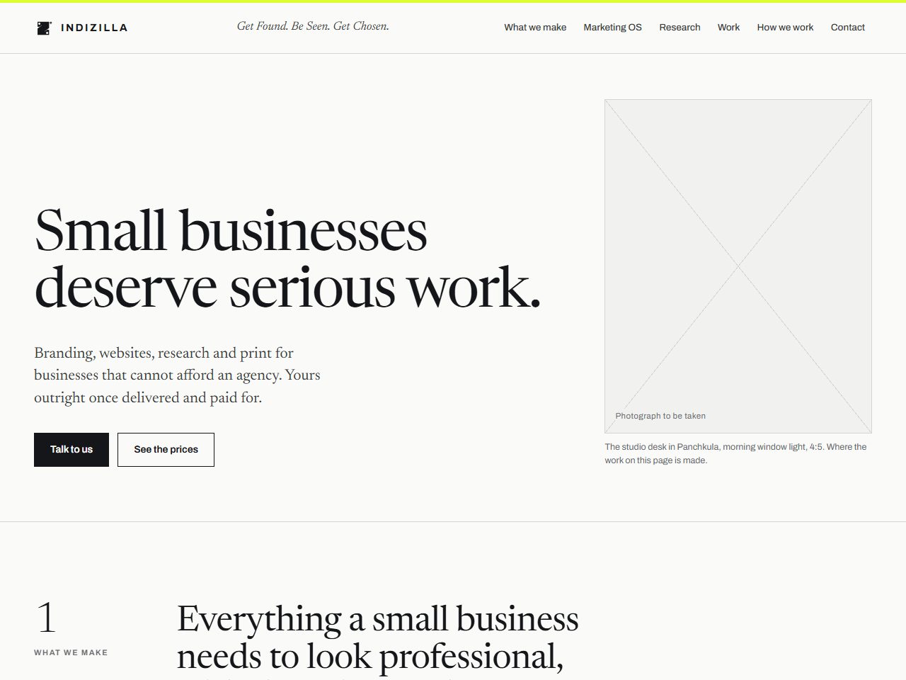 The Magazine as it was built: A studio portfolio, printed