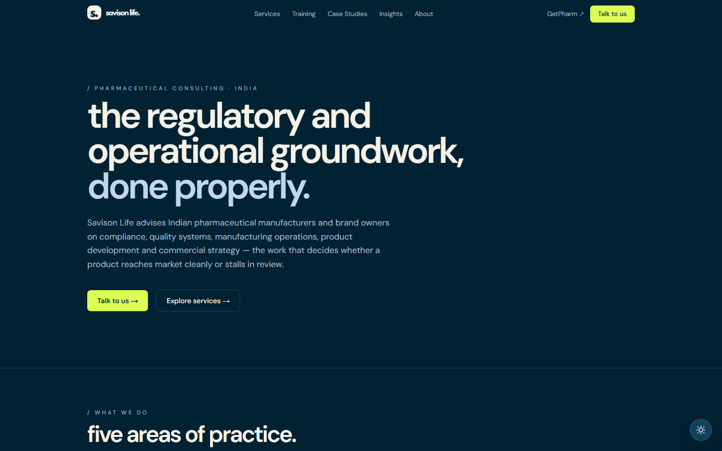 The Savison Life consulting site